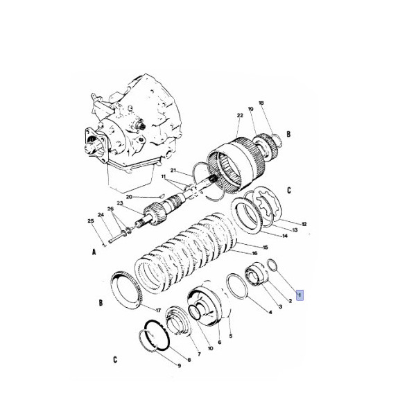Pierścień zabezpieczający D50042 Case 580C 580G 580F 580K 480D 480F 480C