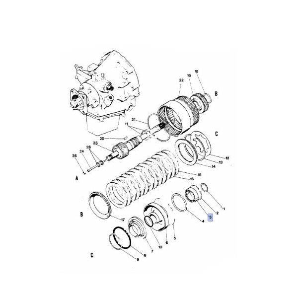 SKR7045 Łożysko wałka skrzyni