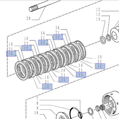 SPR2670 Tarczka sprzęgła 140x91x2mm