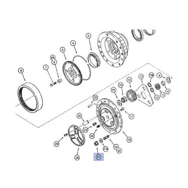 PON5019 Nakrętka szpilki koła