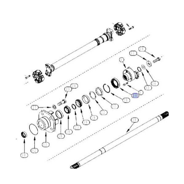 Uszczelniacz wału napędowego MX275, MX285 Magnum 225, 250, 255, 280, 310 John deere RE32442