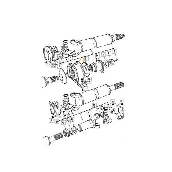 PON2081 Podpora wału