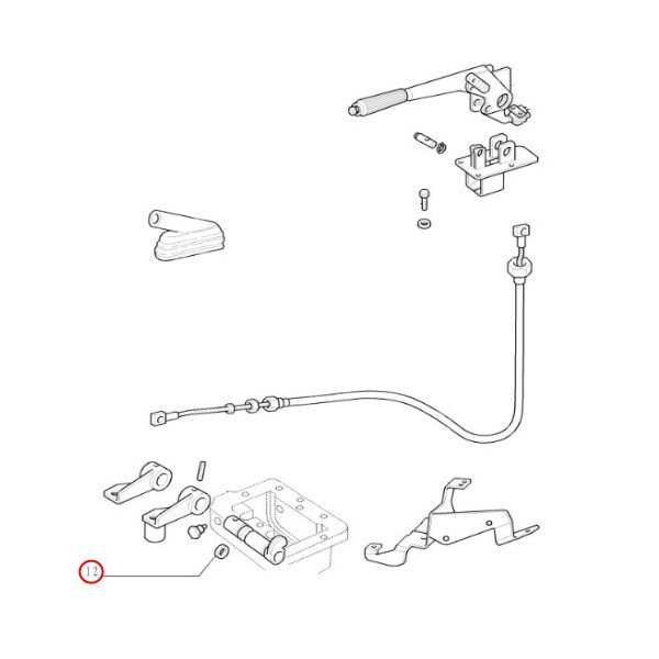 HAM1844 Uszczelniacz wałka hamulca ręcznego