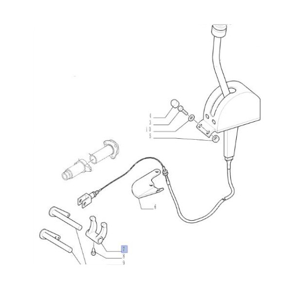 Widełki wysprzęglika przesówki Case JX 55 60 65 70 75 80 85 90 95 JXU New Holland TD TL 4993814 87569569