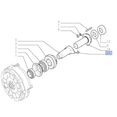 SPR3002 Sprężyna zabezpieczająca wysprzęglika
