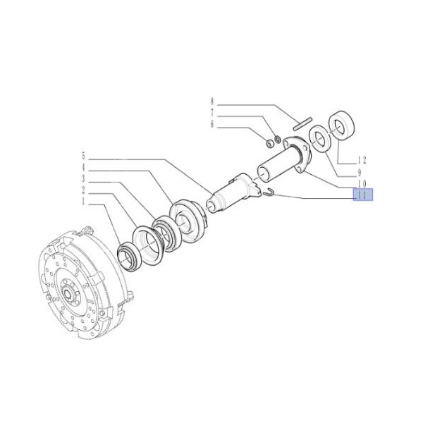 SPR3002 44011615 Sprężyna zabezpieczająca wysprzęglika