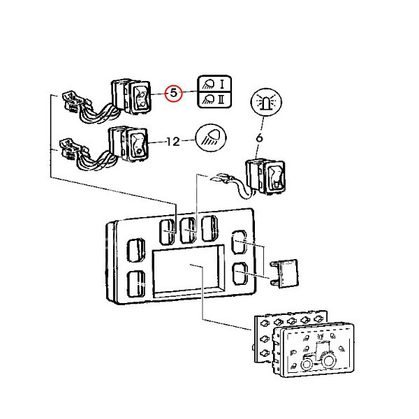 ELE5148 Włącznik świateł roboczych