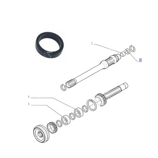 SKR2032 Uszczelniacz wałka sprzęgłowego Case JX75 JX80 JX85 JX90 New Holland TD TL TT  T5030 4985295 5085520 84226406 1234985295