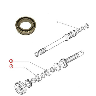 SKR7055 Kupplungswellenlager