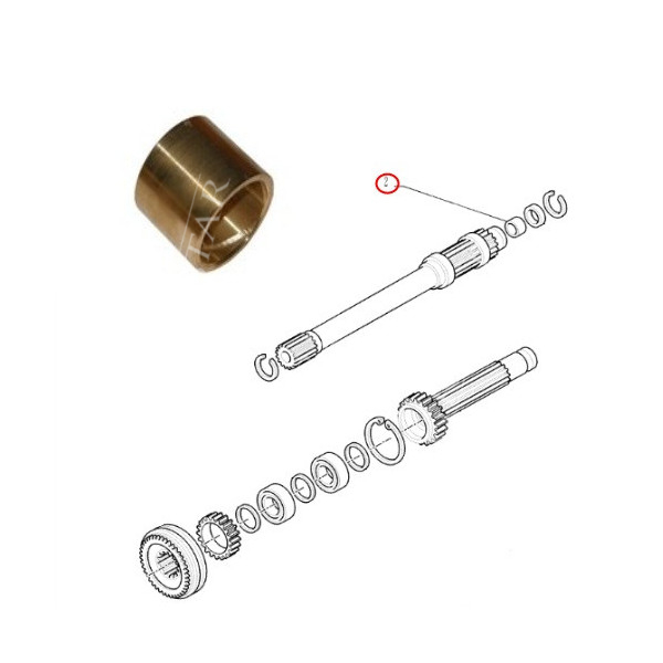 SKR7056 Tulejka wałka sprzęgłowego