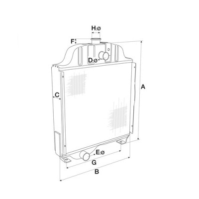 Chłodnica wody silnika 1055XL, 955, 955XL 1056, 1056XL, 956, 956XL, 956X