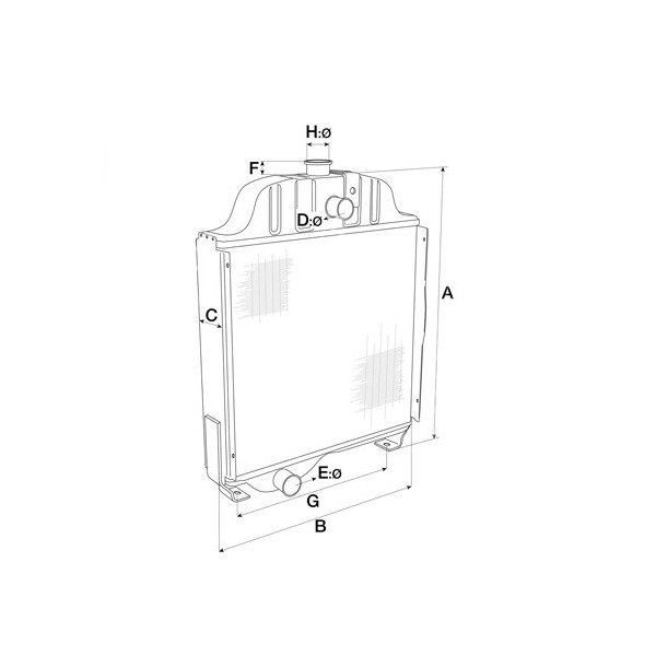 Chłodnica wody silnika 1055XL, 955, 955XL 1056, 1056XL, 956, 956XL, 956X