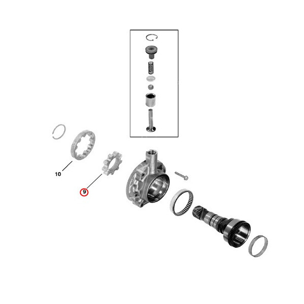 zębatka Koło zębate pompy w skrzyni  John Deere 6830 6930PR 7420, 7520, 7620, 7720, 7820, 7920