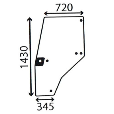 AKK2092 Szyba drzwi lewa