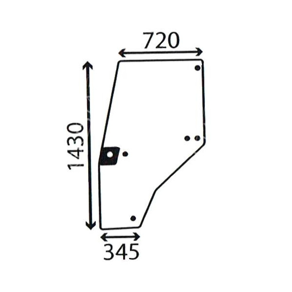 AKK2092 Szyba drzwi lewa