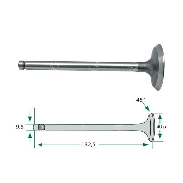 31431154 738095M1 910030 Zawór ssący Massey Ferguson 1004 1080 1085 285 298 592 595 698 Perkins A4.318 A4.318.2 A4.3182