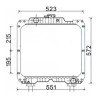 Chłodnica wody Case JX 60, JX70, JX 80, JX90, JX95,New holland,TD5010, TD5020, TD5030,TD5040,TD5050 84175586,87681422