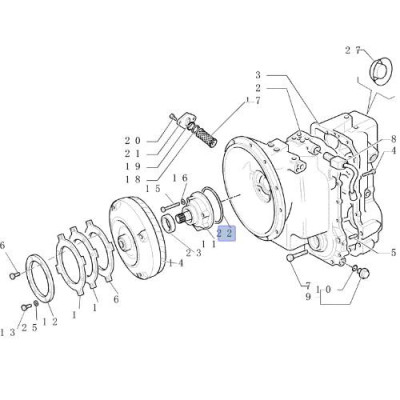 SKR7058 Pierścień uszczelniający pompy jazdy