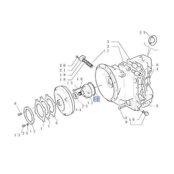 SKR7058 Pierścień uszczelniający pompy jazdy