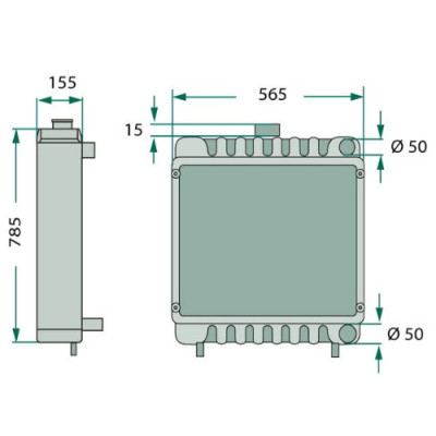 Chłodnica,wody,case,Maxxum,110,115,120,125,130,140,new,holland T6 steyr profi 84485111,87574213