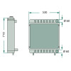 Chłodnica wody John Deere 6200, 6205, 6210, 6300, 6310, 6400, 6410 Claas Renault  ares 610 620 630
