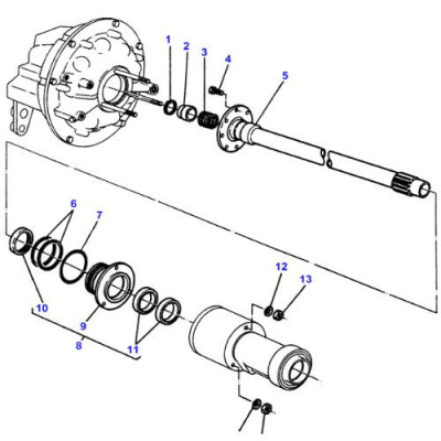 Uszczelniacz przyśpieszacza 3052323M1 Massey Ferguson 2640 2645 2675 2680 2685 2720 2725 2620 2640 2610 2630 2650 2680