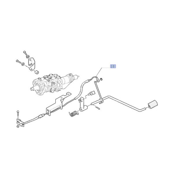 Linka gazu nożnego  640mm
5097710 Case:
JX60, JX70
New Holland:
TD60D, TD70D