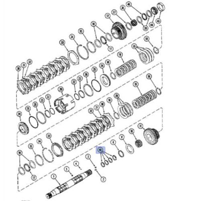 SKR7061 Pierścien wałka 1286024C1 Case Maxxum Magnum MX New Holland T8