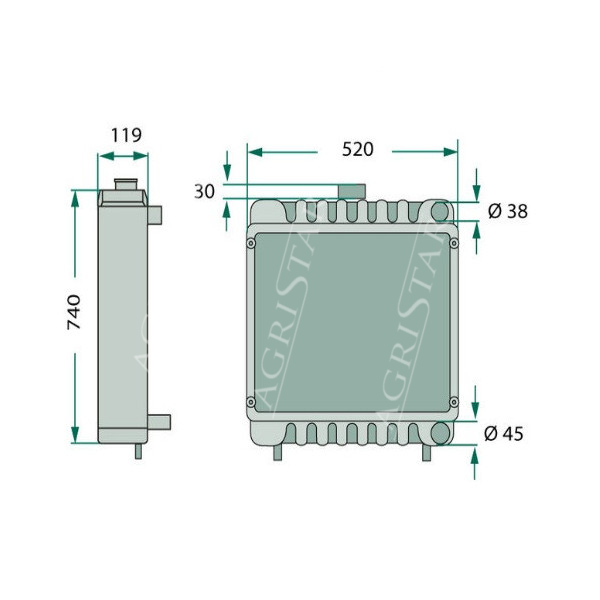 SUC1036 Chłodnica wody