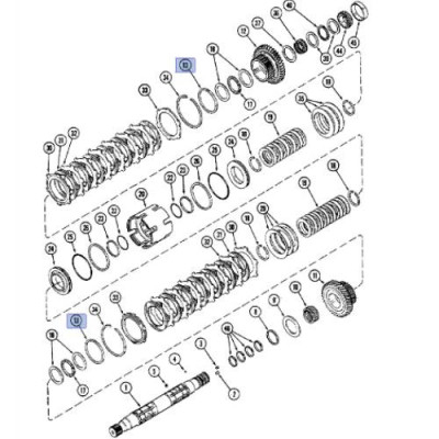 Pierścień teflonowy zębatki Case
Magnum 7110,7120,7130,7140 MX 180,200,210 310