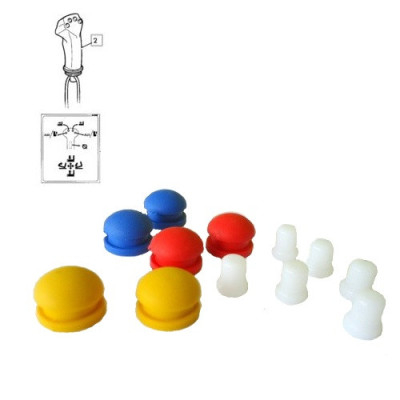 Zestaw naprawczy przycisków joysticka przyciski gumki jcb 530, 531-70, 532, 533, 533-105, 535-95, 536-60, 536-70, 540-70, 540-14