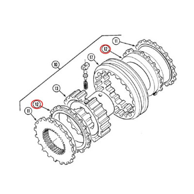SKR7064 Pierścień wewnętrzny synchronizatora