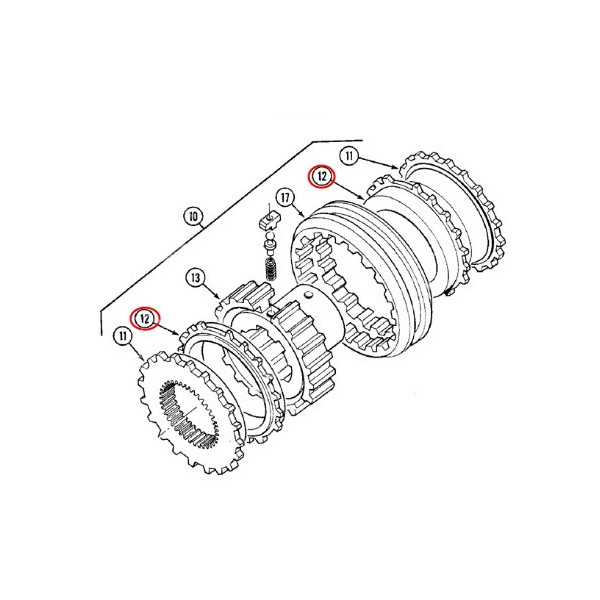 SKR7064 Pierścień wewnętrzny synchronizatora