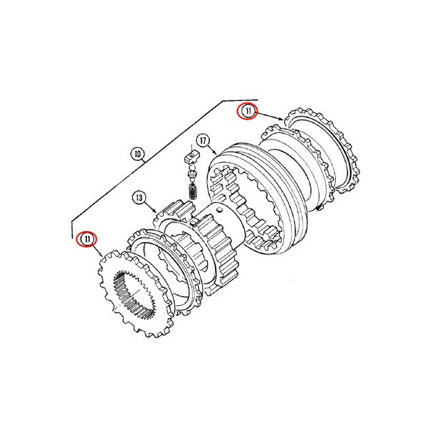 SKR7065 Pierścień zewnętrzny synchronizatora