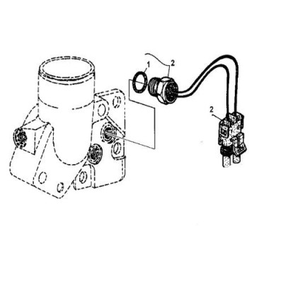 RE503243 Czujnik odcięcia paliwa John Deere 6210 6310 6410 6510 6610 6120 6220 6320 6420 6520 6620