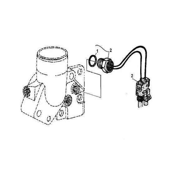 RE503243 Czujnik odcięcia paliwa John Deere 6210 6310 6410 6510 6610 6120 6220 6320 6420 6520 6620