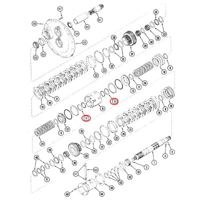 SKR2036 Oring skrzyni biegów