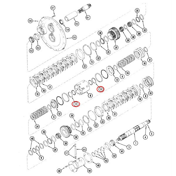 SKR2036 Oring skrzyni biegów