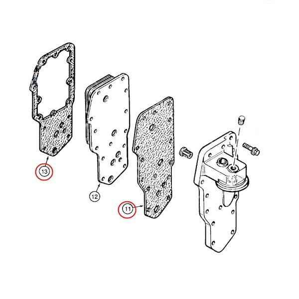 SUS7033 KPL. uszczelek chłodnicy oleju