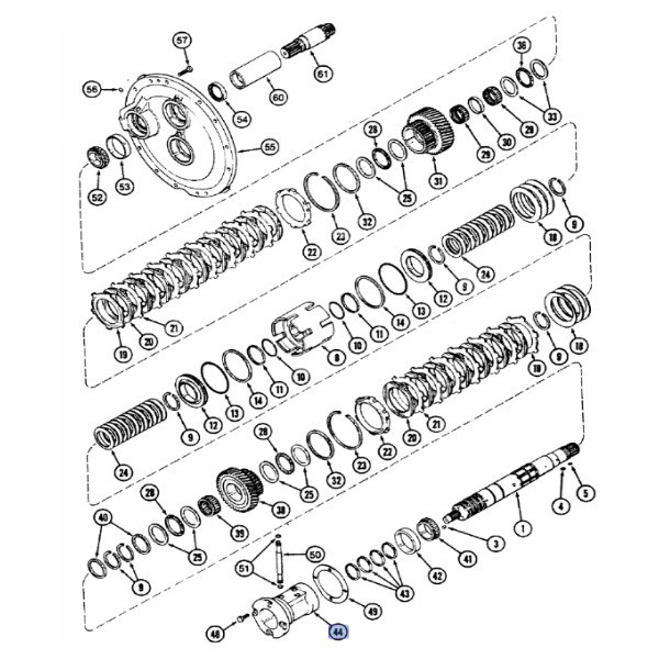 Piasta wału napędowego case magnum 1981213C1