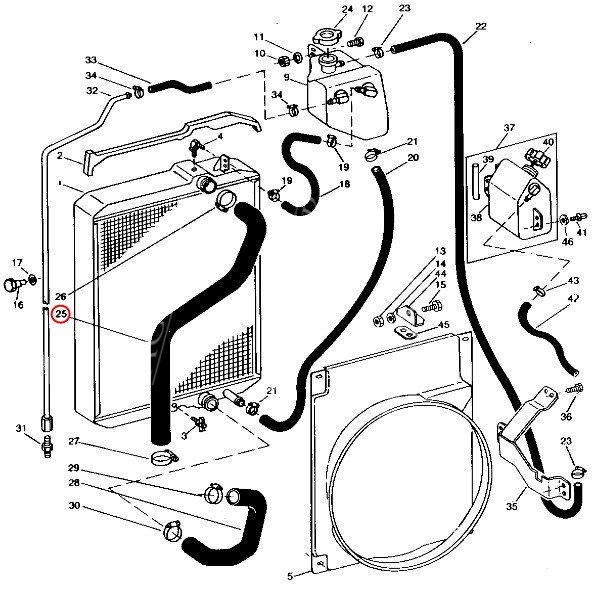 SUC3008 Wąż chłodnicy górny