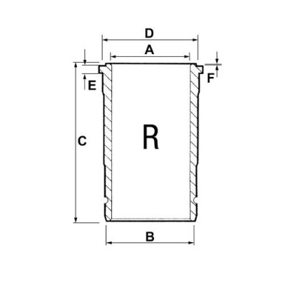 Tuleja cylindra John Deere 116383, R116397, R121867, R515037, R54505, R80500, RE500024