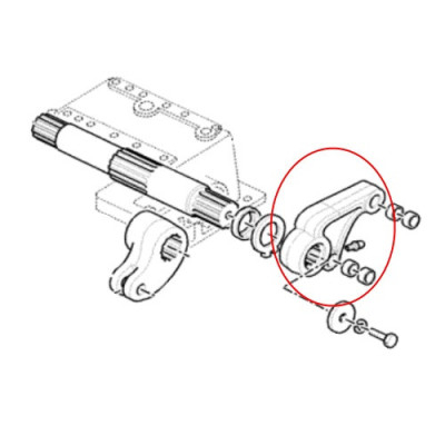 TRP7007 Ramię podnośnika lewe 5171960, 5161866, 5171959, 87317739