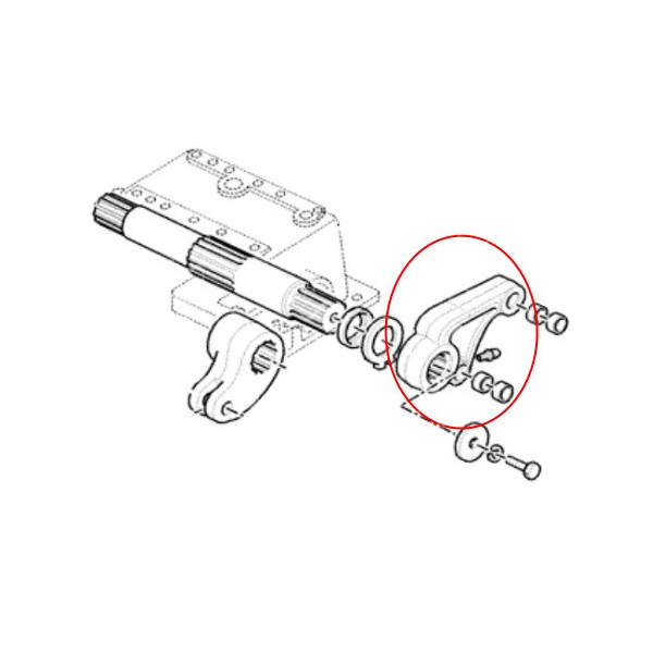 TRP7007 Ramię podnośnika lewe 5171960, 5161866, 5171959, 87317739