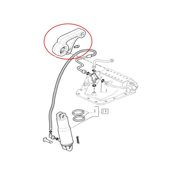 TRP7008 Ramię podnośnika prawe
