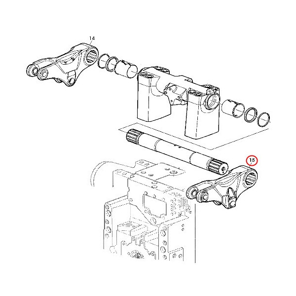 Ramię podnośnika lewe John Deere L169802