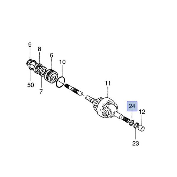 PON1709 Pierścień zabezpieczający półosi