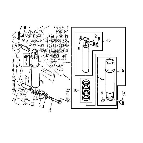 H148011 Uszczelniacz podnośnika John Deere          
6800 6900           
6810 6910S
7200 7400 7500 
7405
7210 7410 7510