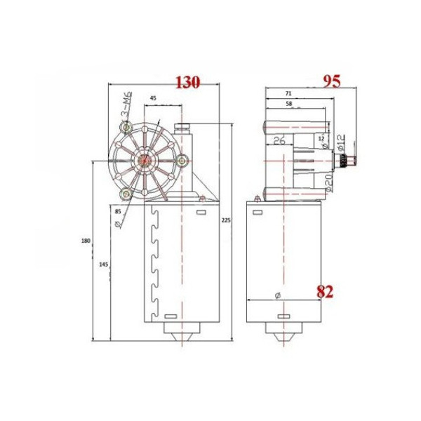 ELE9991 Silnik wycieraczek