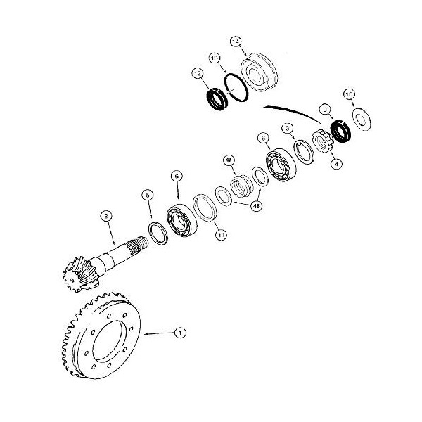 Uszczelniacz wałka ataku F339300020060 090000870 35x92/98x13/27mm Case 580 590 CVX MX New Holland FB NH LB  McCormick MC MTX TTX